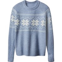 ESMARA® Damen Grobstrick-Pullover (Blau, M(40/42))