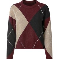 ESMARA® Damen Grobstrick-Pullover (Bordeaux, L(44/46))