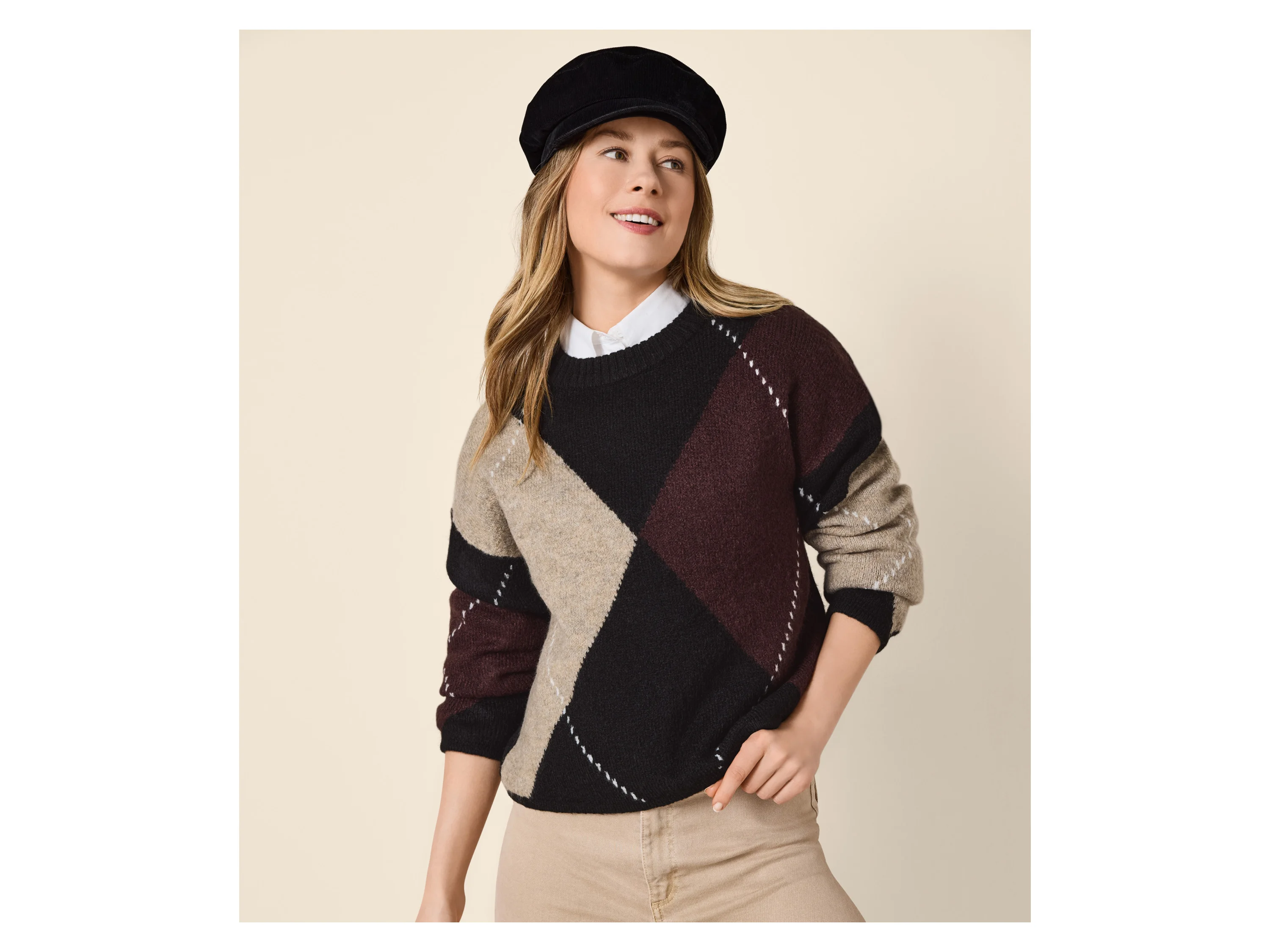 ESMARA® Damen Grobstrick-Pullover (Schwarz, S(36/38)) – Bild 2 von 3
