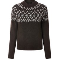 ESMARA® Damen Grobstrickpullover (Braun, M(40/42))