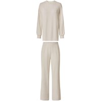ESMARA® Damen Hausanzug (Beige, L(44/46))