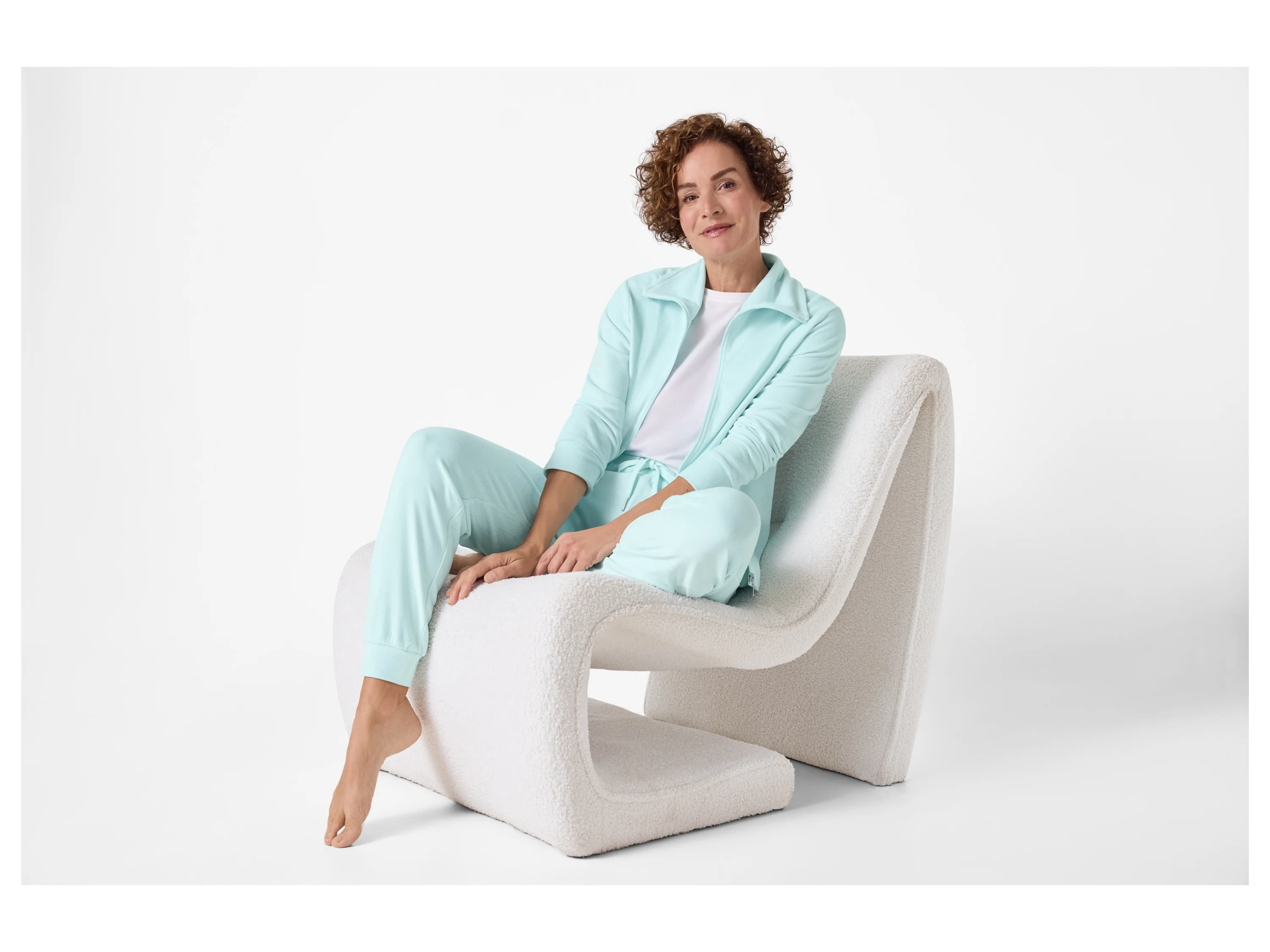 ESMARA® Damen Hausanzug Nicki (Blau, L(44/46)) – Bild 3 von 4