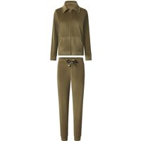 ESMARA® Damen Hausanzug Nicki (Olive, S(36/38))