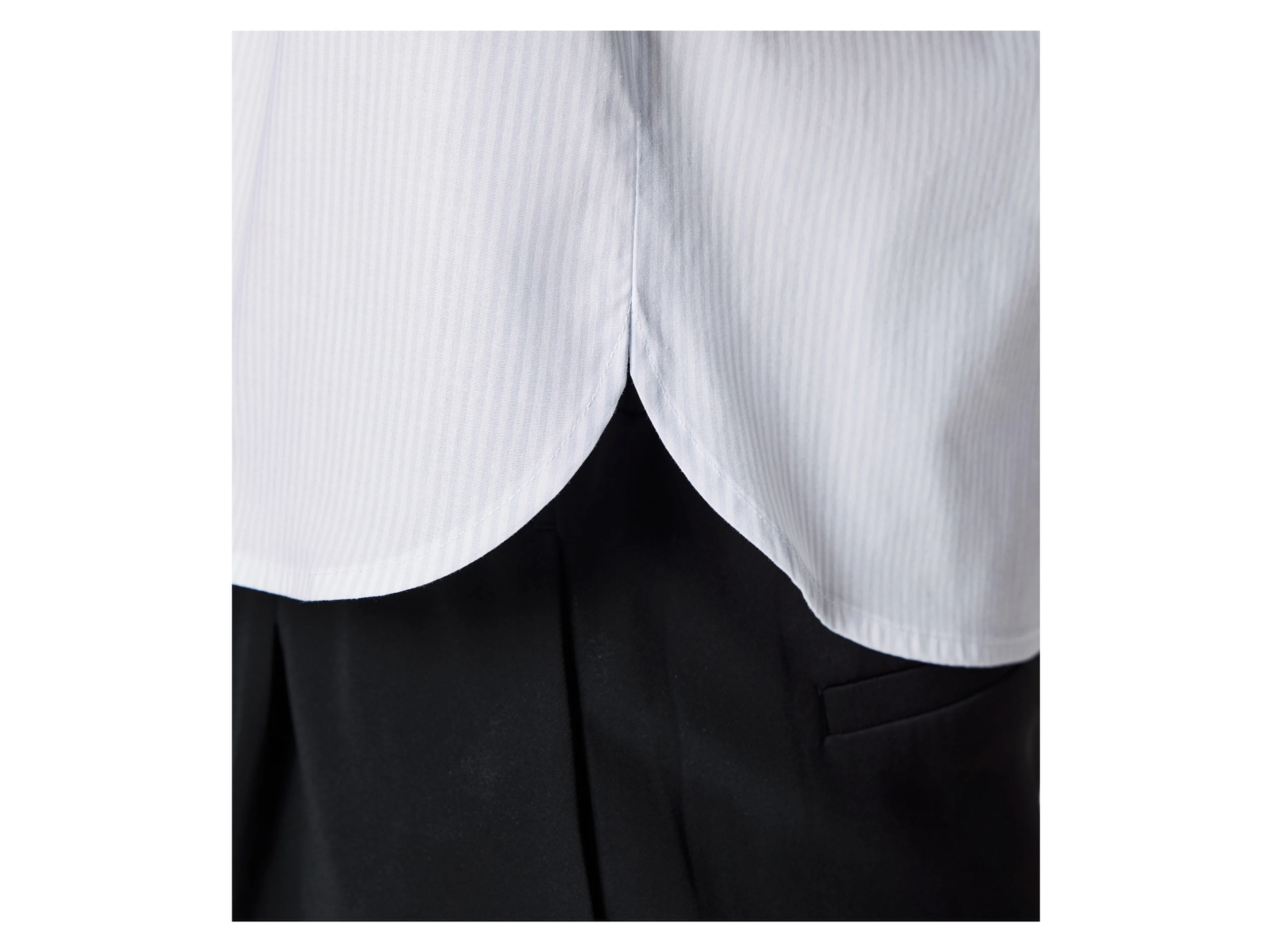 ESMARA® Damen Hemd (Steifen blau/weiß, 40) – Bild 4 von 4