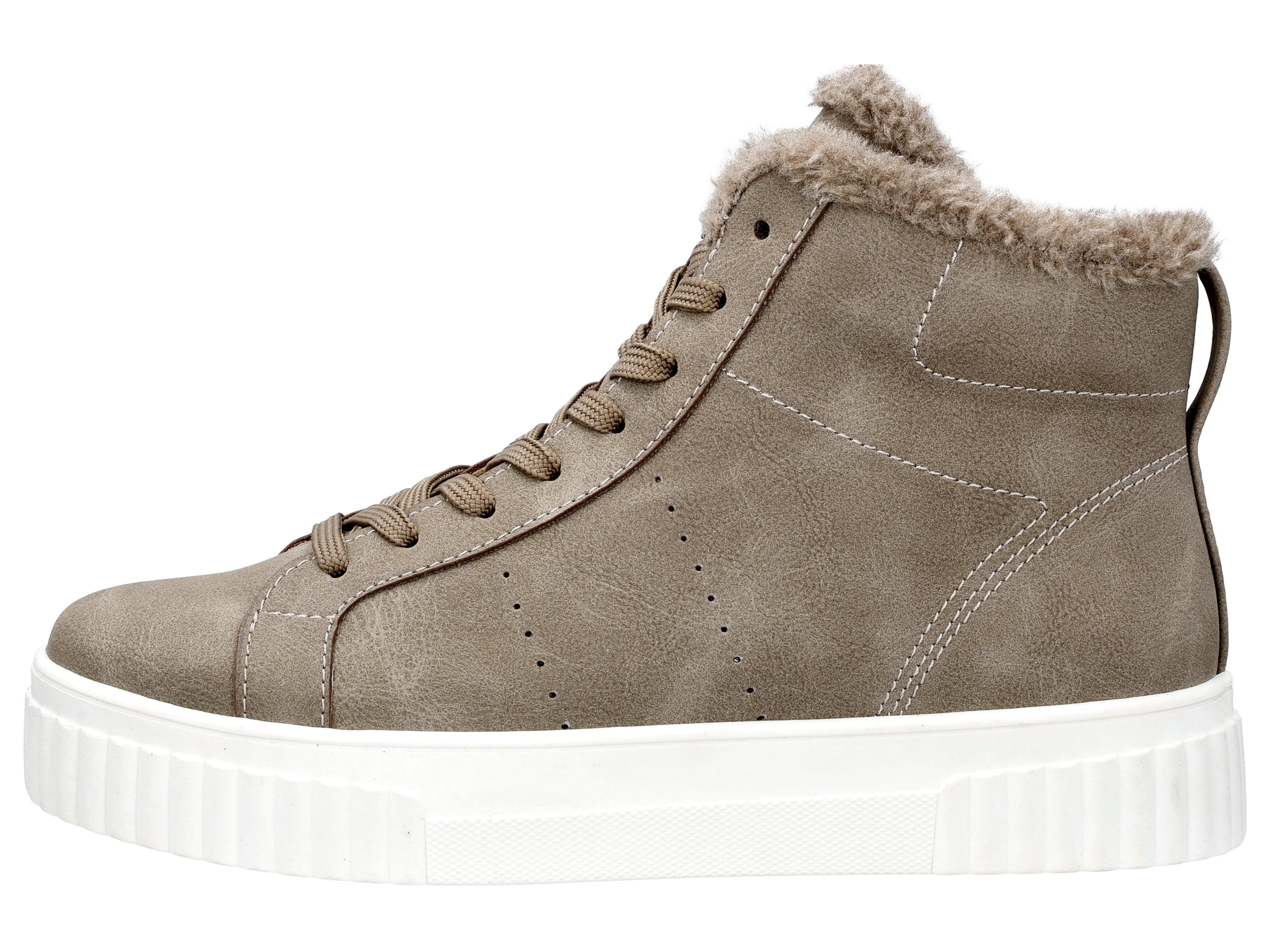 ESMARA® Damen Highcut-Sneaker (Taupe, 41) – Bild 2 von 3