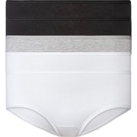 ESMARA® Damen Hipster, 5 Stück (schwarz/grau/weiß, S(36/38))