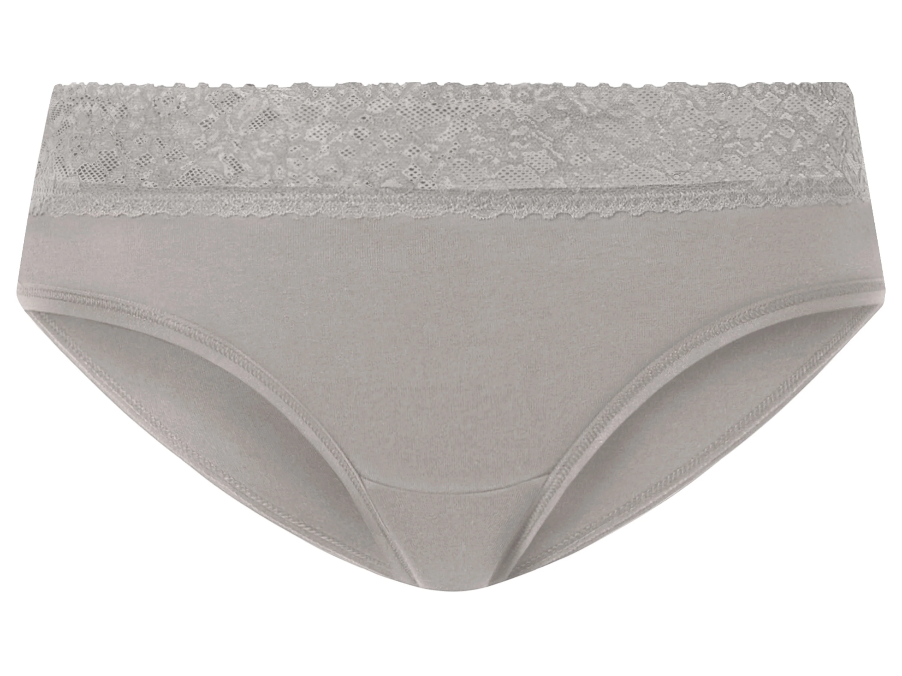 ESMARA® Damen Hipster, 5 Stück (grau/creme, S(36/38)) – Bild 3 von 4