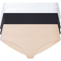 ESMARA® Damen Hipster, 5 Stück (schwarz/beige/weiß, XS (32/34))