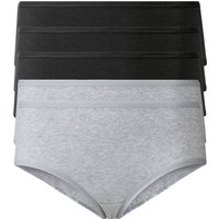 ESMARA® Damen Hipster, 5 Stück (Schwarz/Grau, S(36/38))