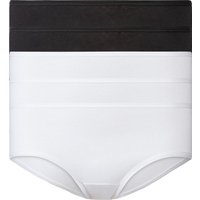 ESMARA® Damen Hipster, 5 Stück (Schwarz/weiß, S(36/38))