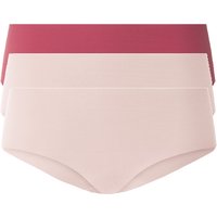 ESMARA® Damen Hipster 3er Set (rot/rosa, XS(32/34))