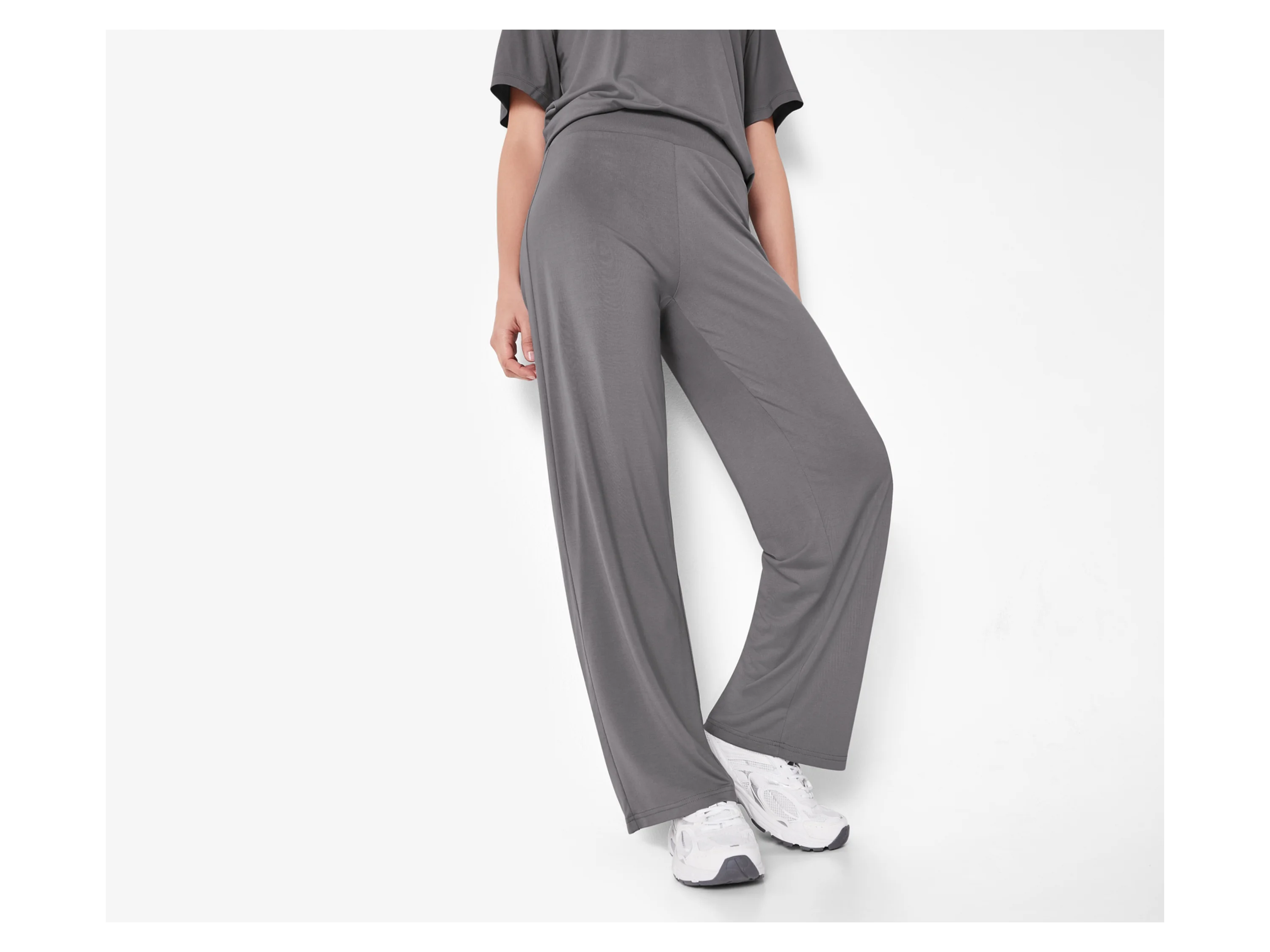 ESMARA® Damen Hose, gerade geschnitten (Grau, XS(32/34)) – Bild 2 von 4