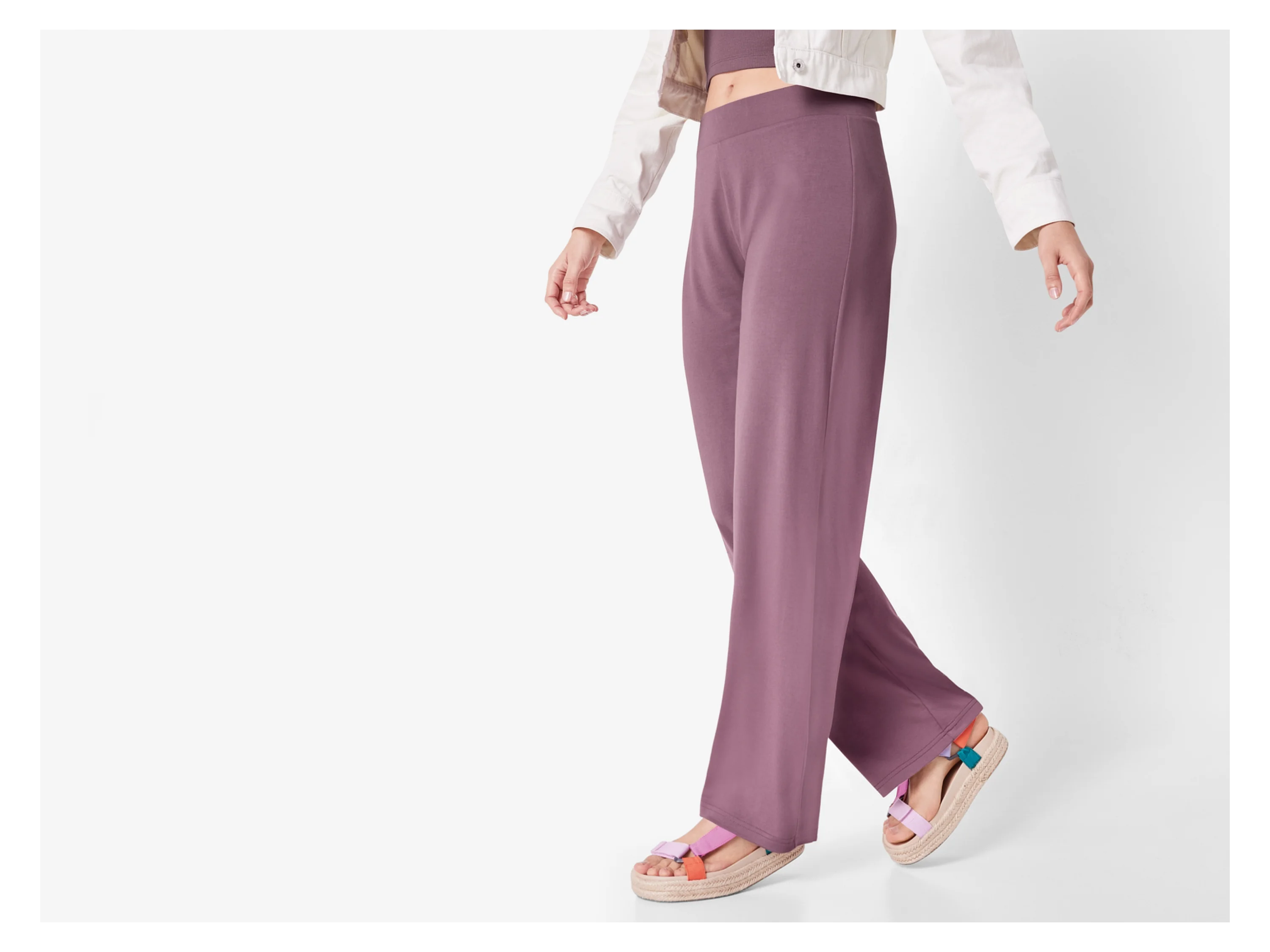 ESMARA® Damen Hose, gerade geschnitten (Altrosa, XS(32/34)) – Bild 2 von 3