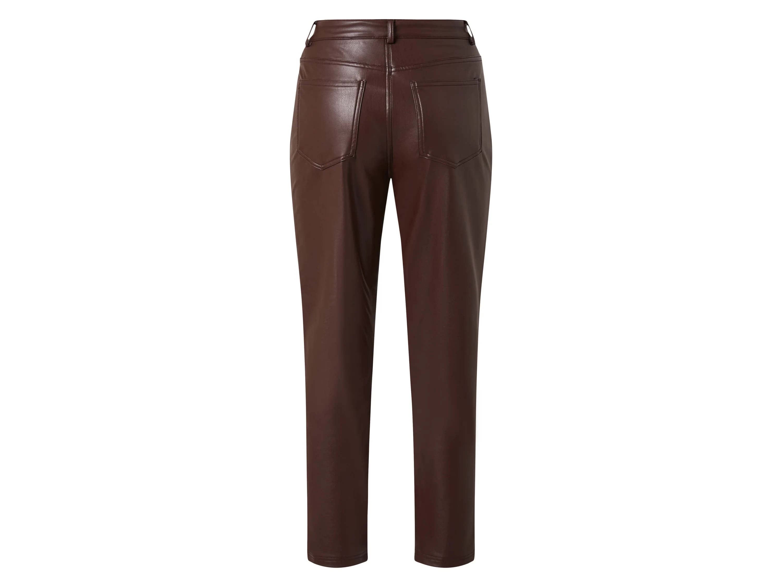 ESMARA® Damen Hose, in Lederoptik (Braun, 40) – Bild 3 von 3