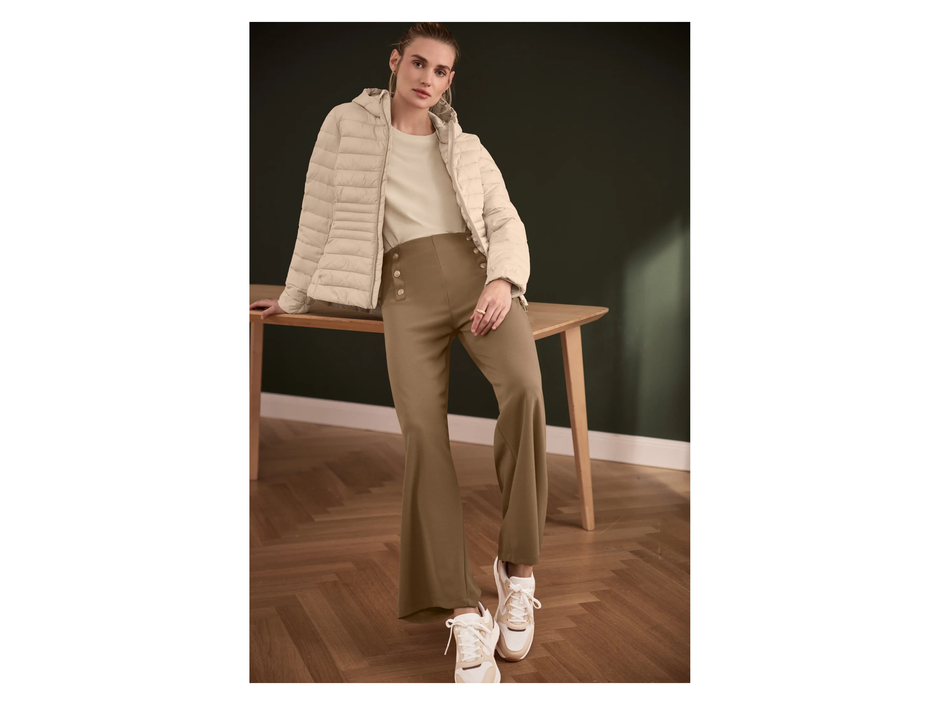 ESMARA® Damen Hose (Beige, 42) – Bild 4 von 4