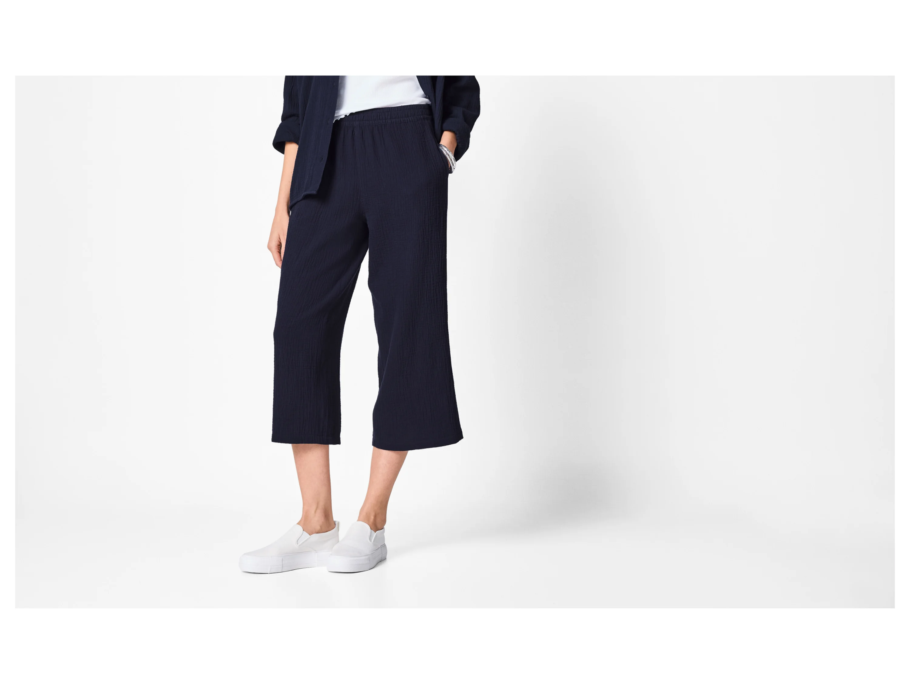 ESMARA® Damen Hose (Dunkelblau, S(36/38)) – Bild 2 von 3