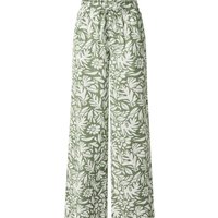 ESMARA® Damen Hose mit Leinen (Gemustert, L(44/46))
