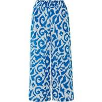 ESMARA® Damen Hose (Muster/blau, M(40/42))