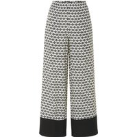 ESMARA® Damen Hose (Muster/weiß, S(36/38))