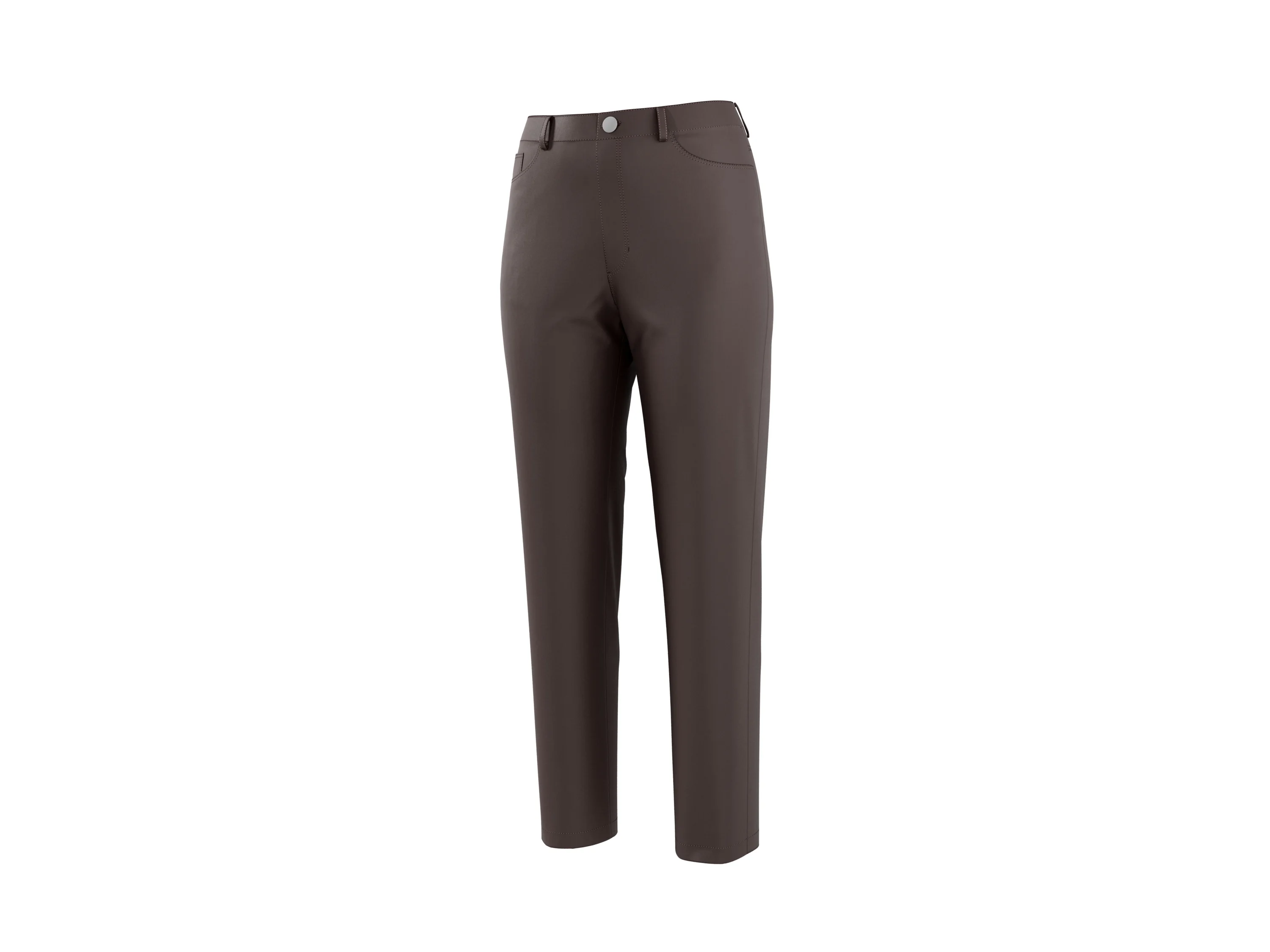 ESMARA® Damen Hose Slim Fit (Braun, 38) – Bild 3 von 4
