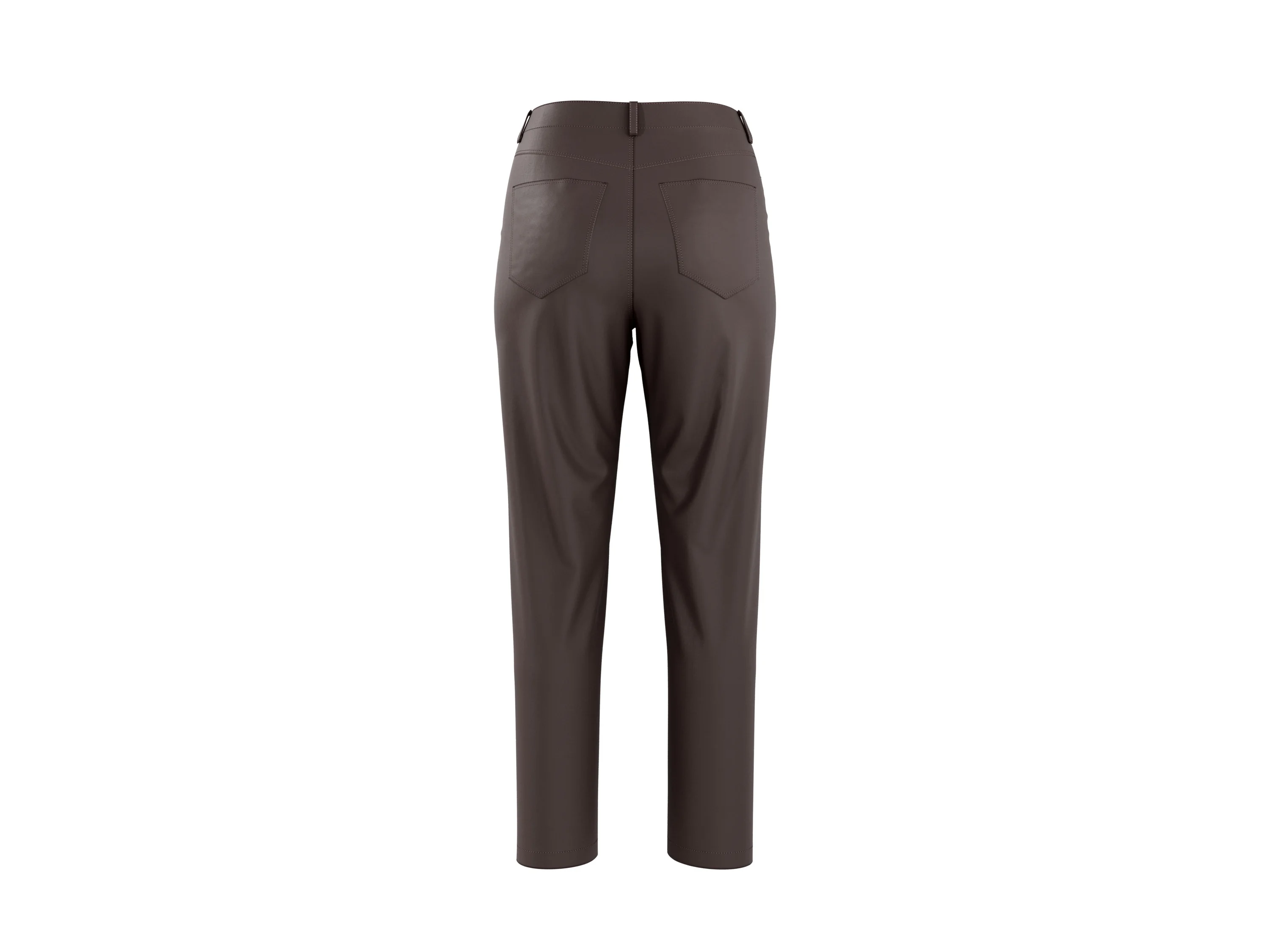 ESMARA® Damen Hose Slim Fit (Braun, 38) – Bild 4 von 4