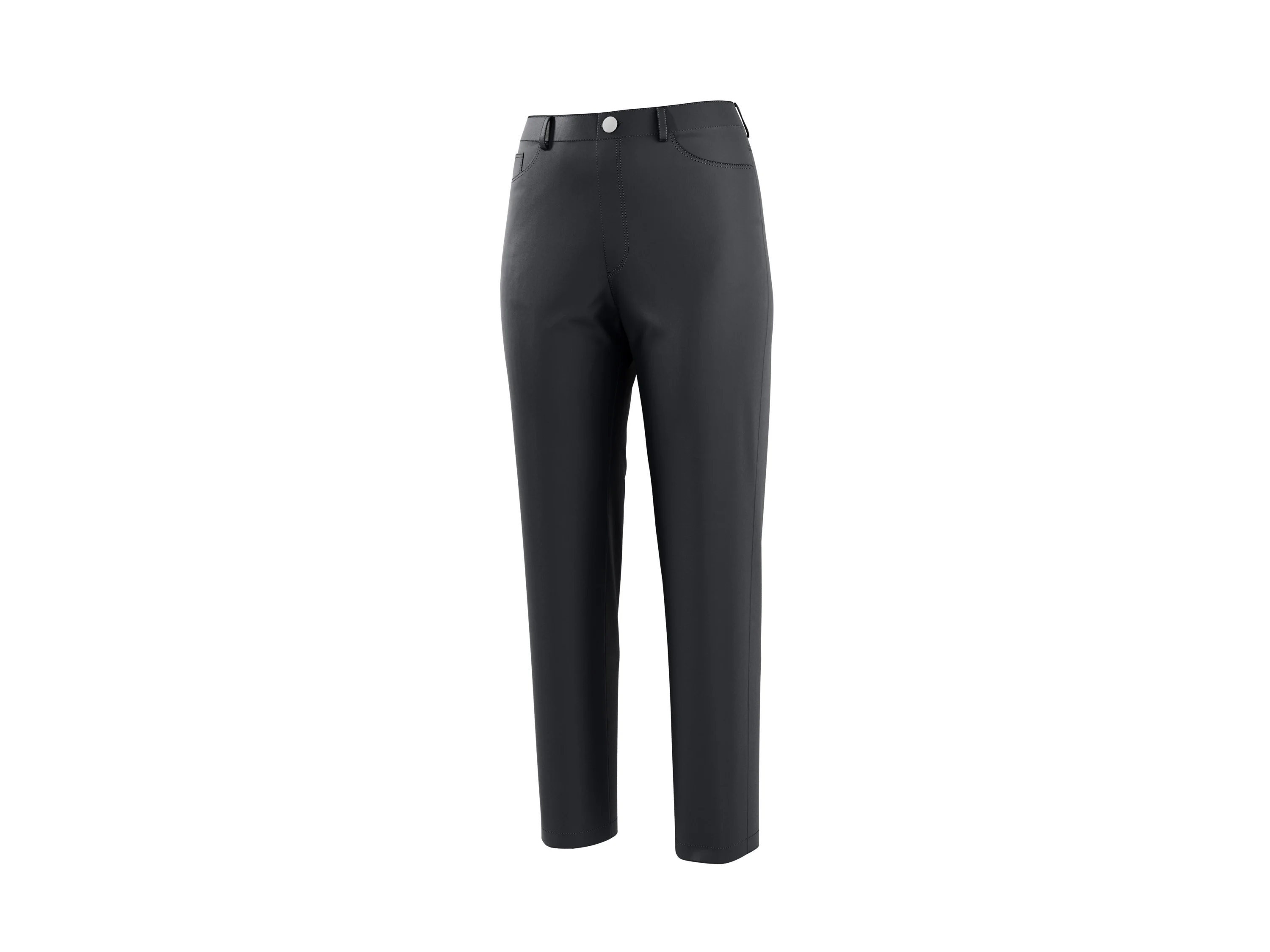 ESMARA® Damen Hose Slim Fit (Schwarz, 46) – Bild 3 von 4