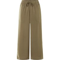 ESMARA® Damen Hose Wide Leg (Khaki, XS(32/34))