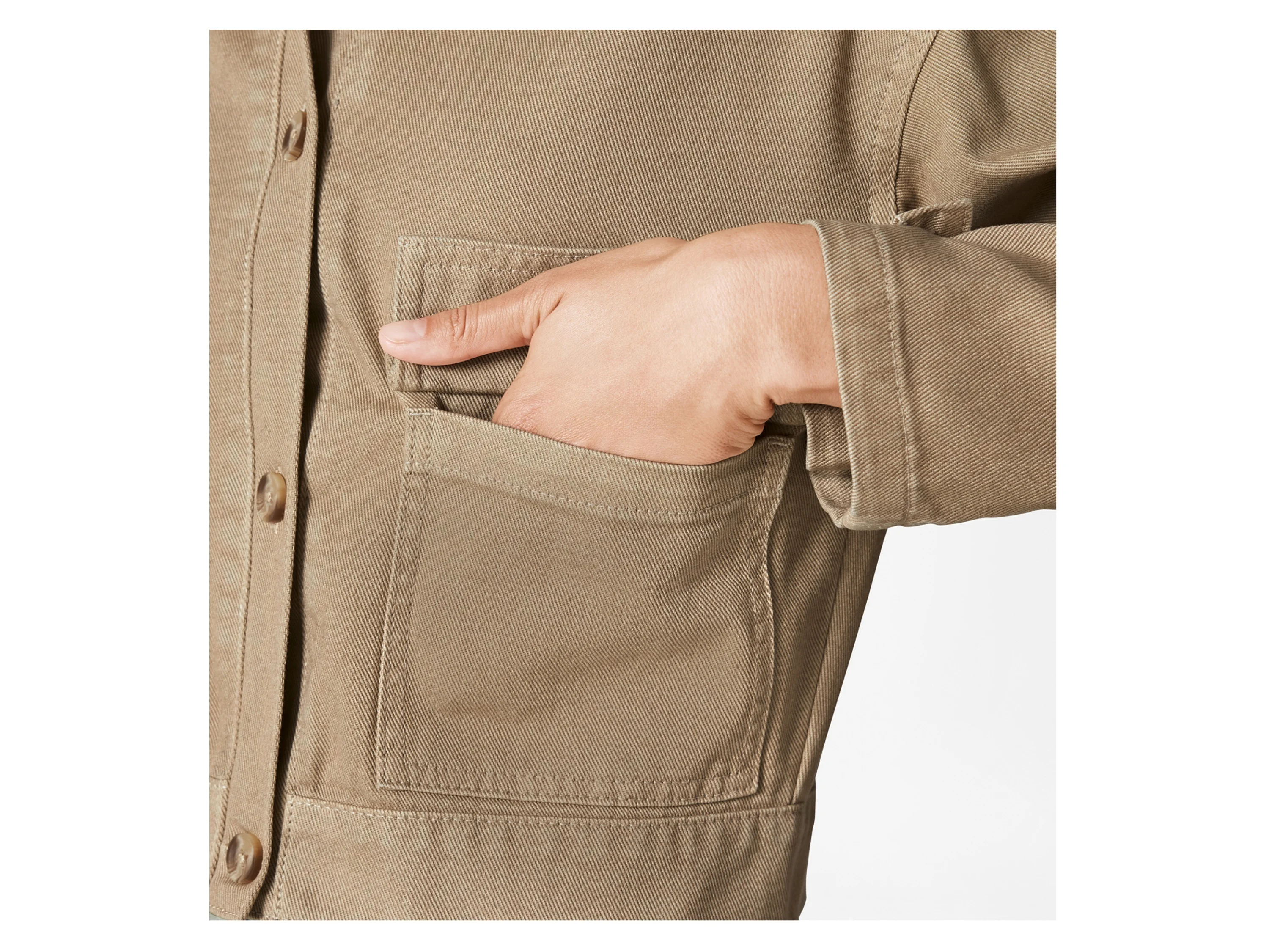 ESMARA® Damen Jacke (Beige, XS(32/34)) – Bild 4 von 4