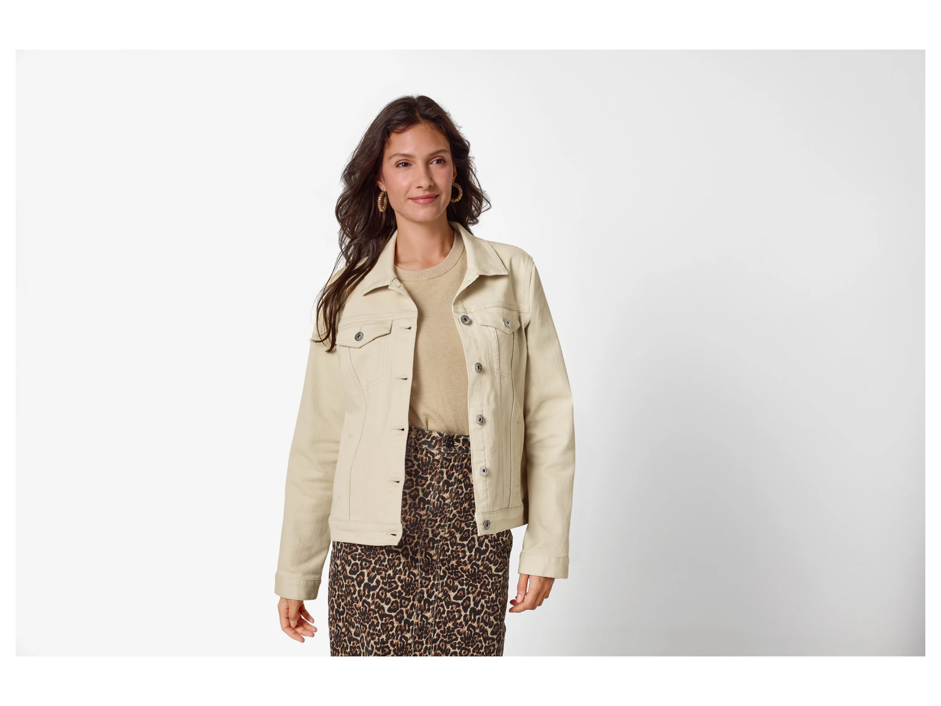 ESMARA® Damen Jacke (Beige, XS(32/34)) – Bild 2 von 4