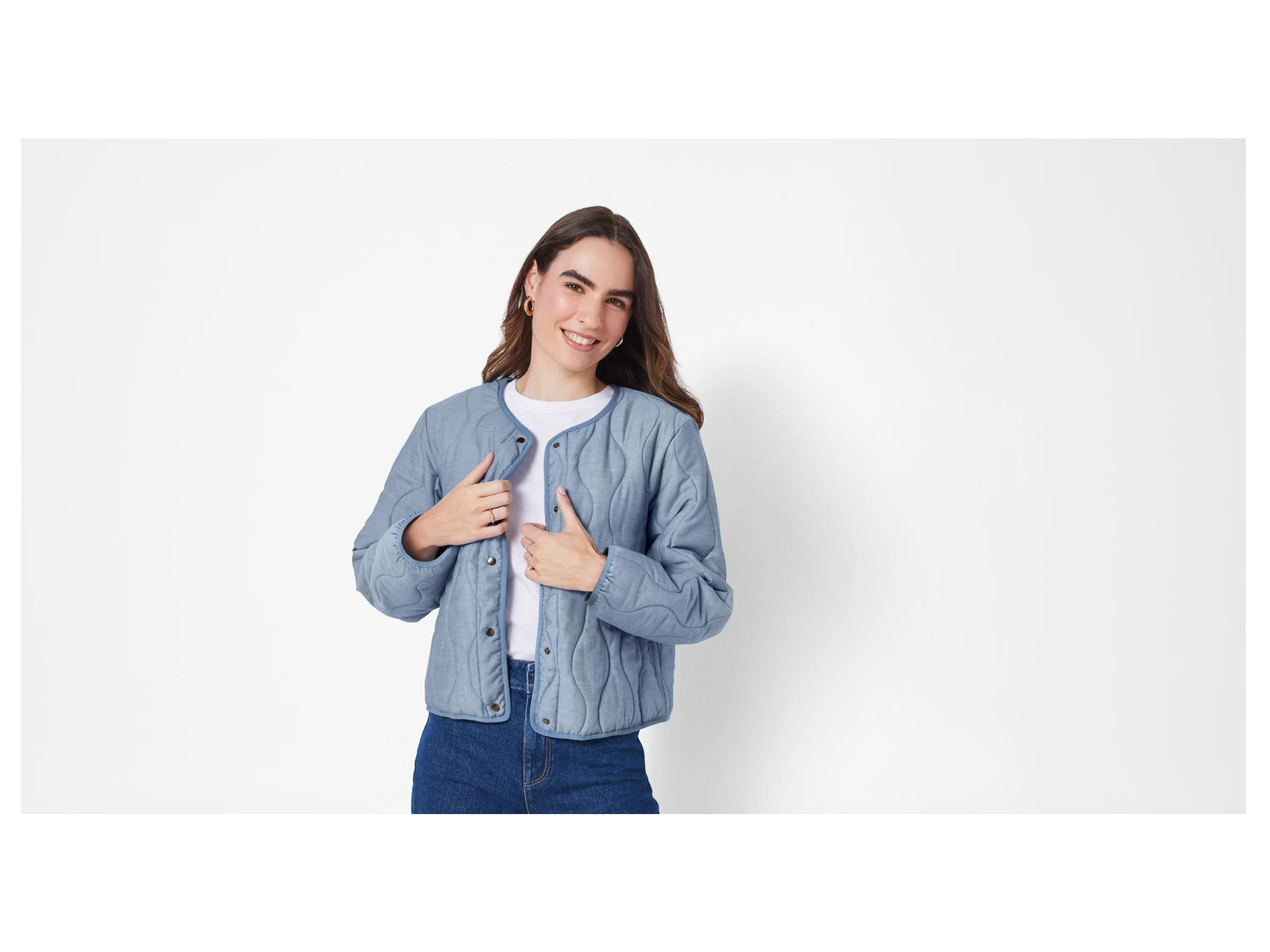 ESMARA® Damen Jacke (Blau, L(44/46)) – Bild 2 von 4