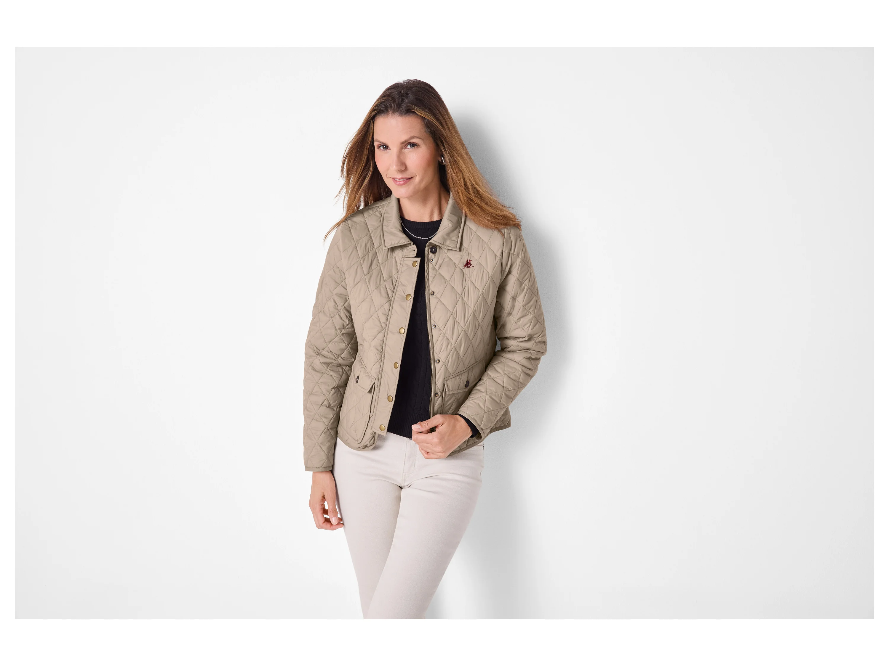 ESMARA® Damen Jacke gesteppt (Beige, S(36/38)) – Bild 2 von 4