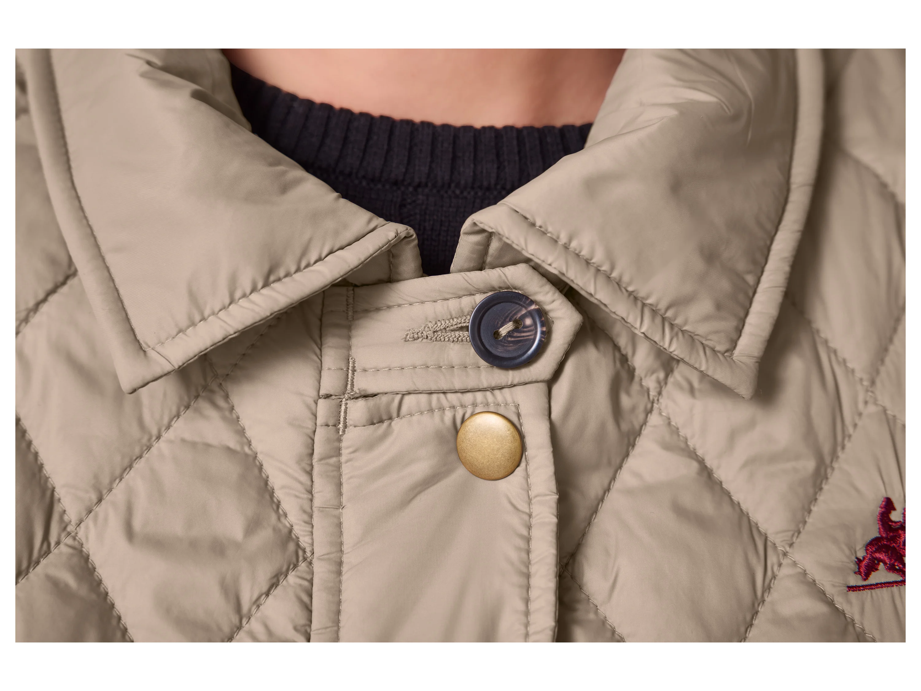 ESMARA® Damen Jacke gesteppt (Beige, S(36/38)) – Bild 4 von 4