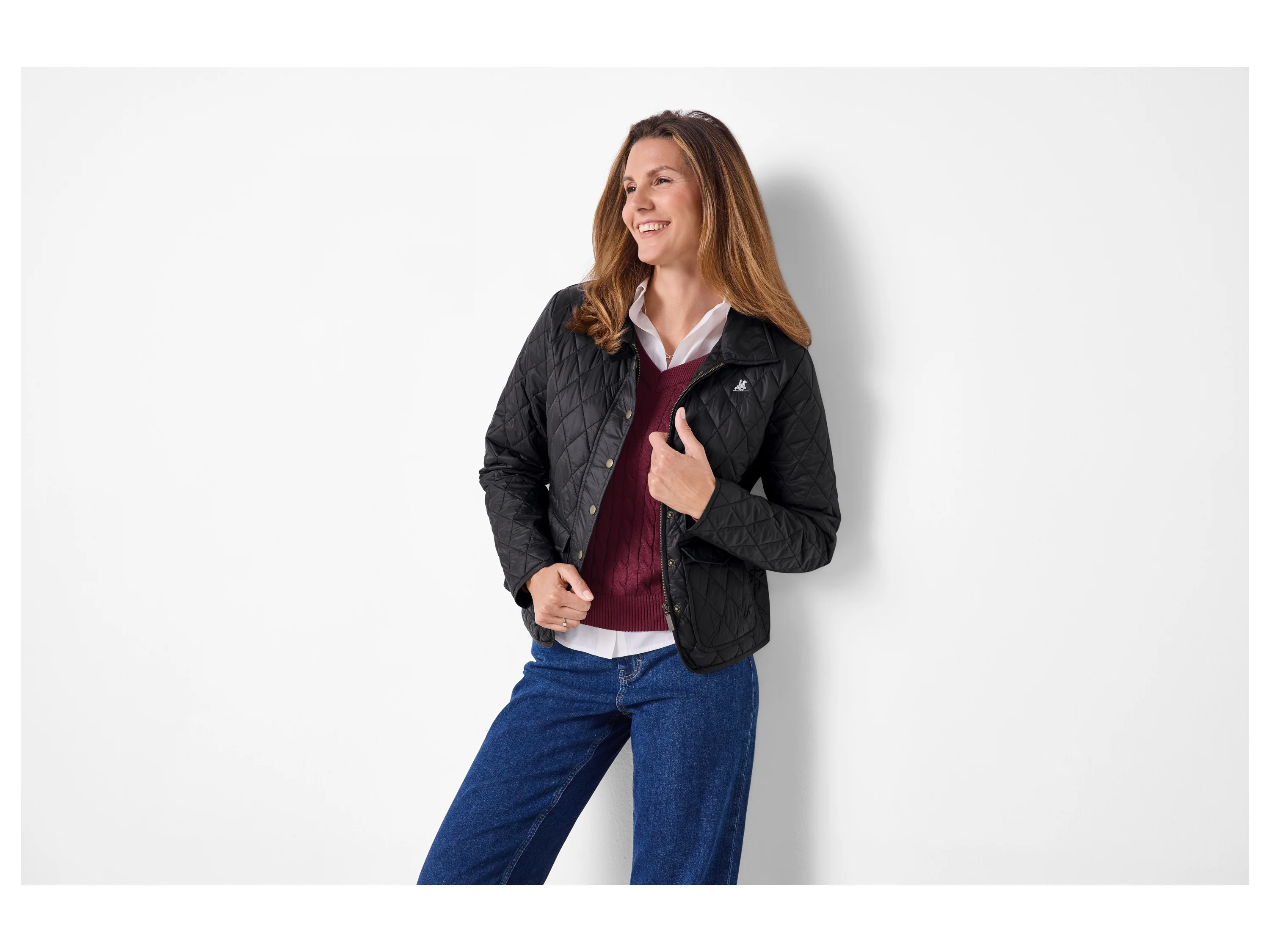 ESMARA® Damen Jacke gesteppt (Schwarz, M(40/42)) – Bild 2 von 4