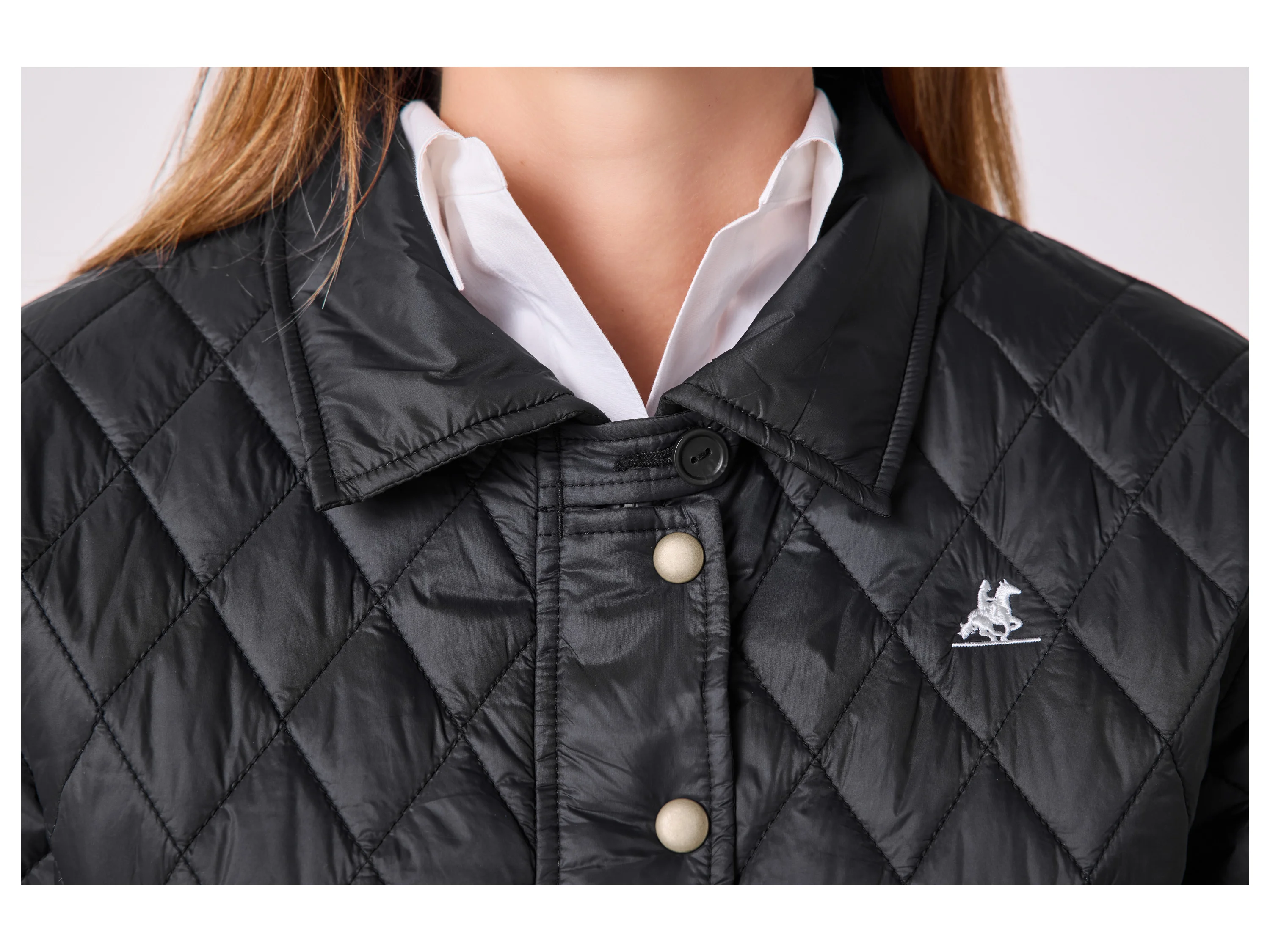 ESMARA® Damen Jacke gesteppt (Schwarz, S(36/38)) – Bild 4 von 4