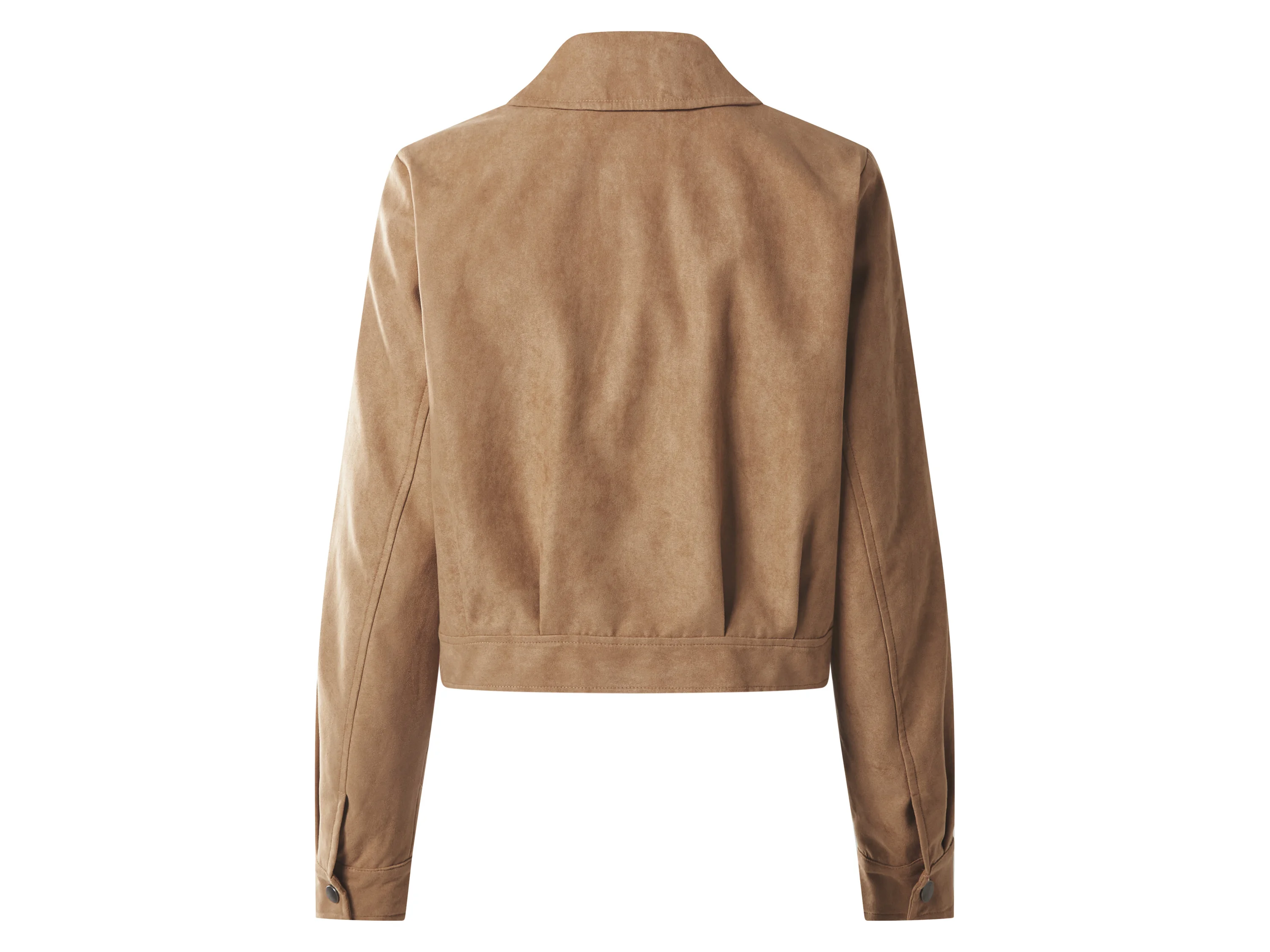 ESMARA® Damen Jacke Velours (Braun, XS(32/34)) – Bild 3 von 3