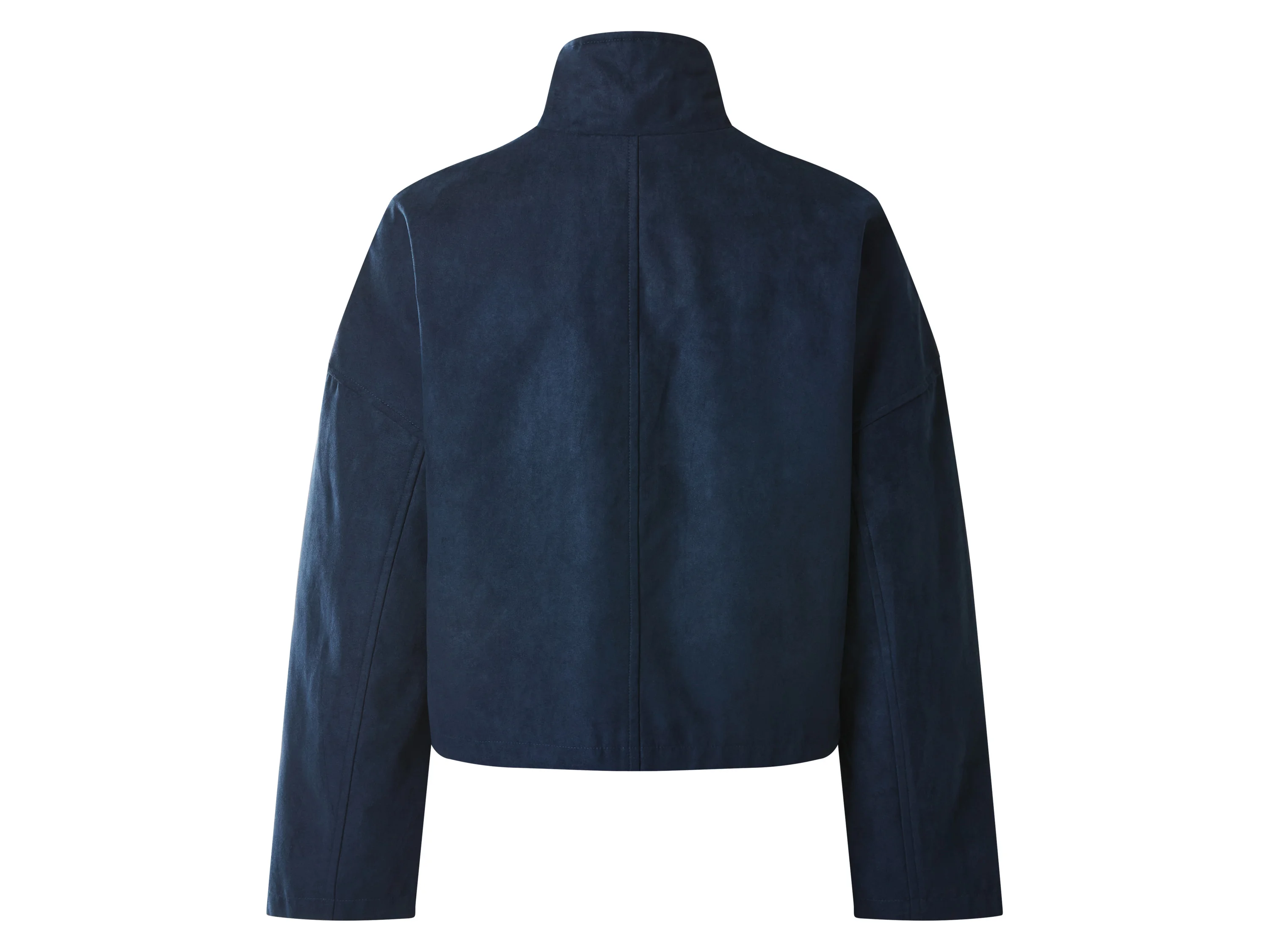 ESMARA® Damen Jacke Velours (Navy, L(44/46)) – Bild 3 von 3