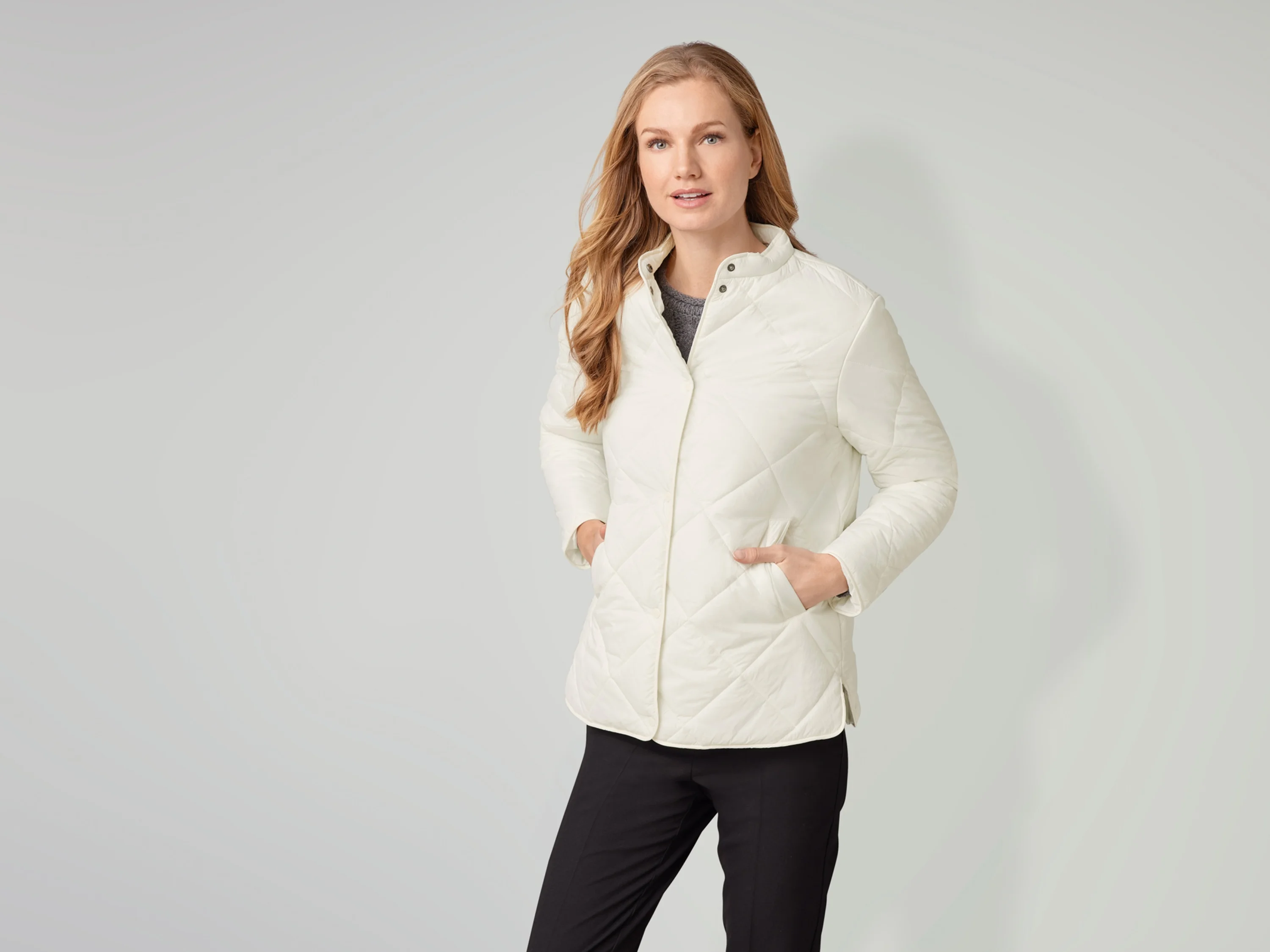 ESMARA® Damen Jacke (Weiß, S(36/38)) – Bild 2 von 4
