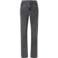 ESMARA® Damen Jeans, Straight Fit, hohe Leibhöhe (Grau, 42)