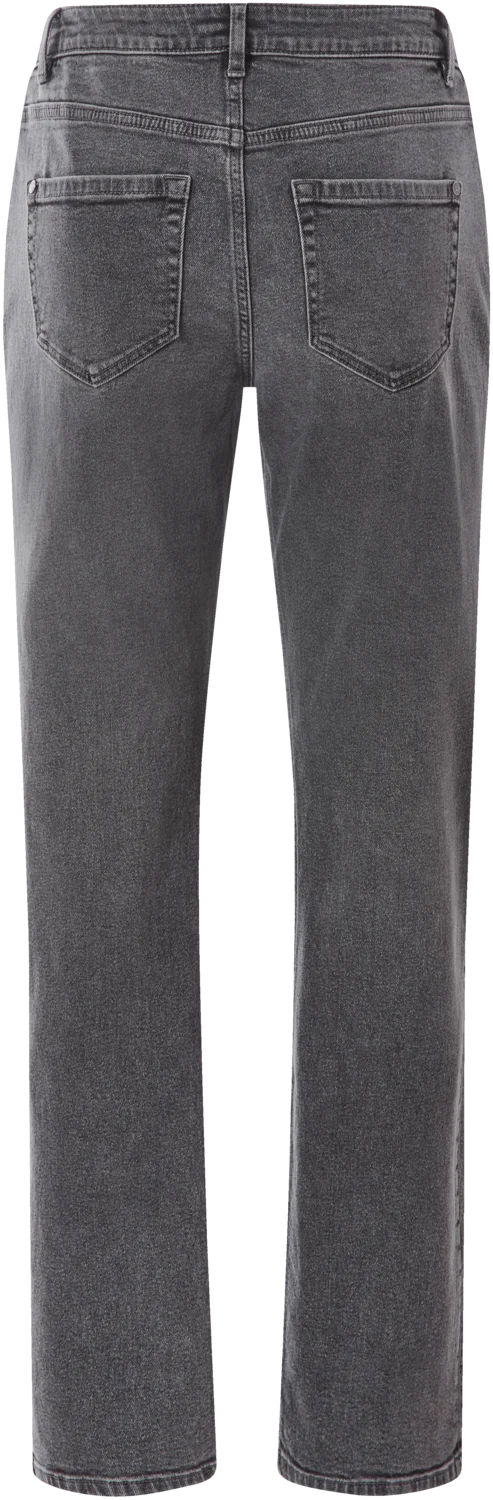 ESMARA® Damen Jeans, Straight Fit, hohe Leibhöhe (Grau, 42) – Bild 2 von 3