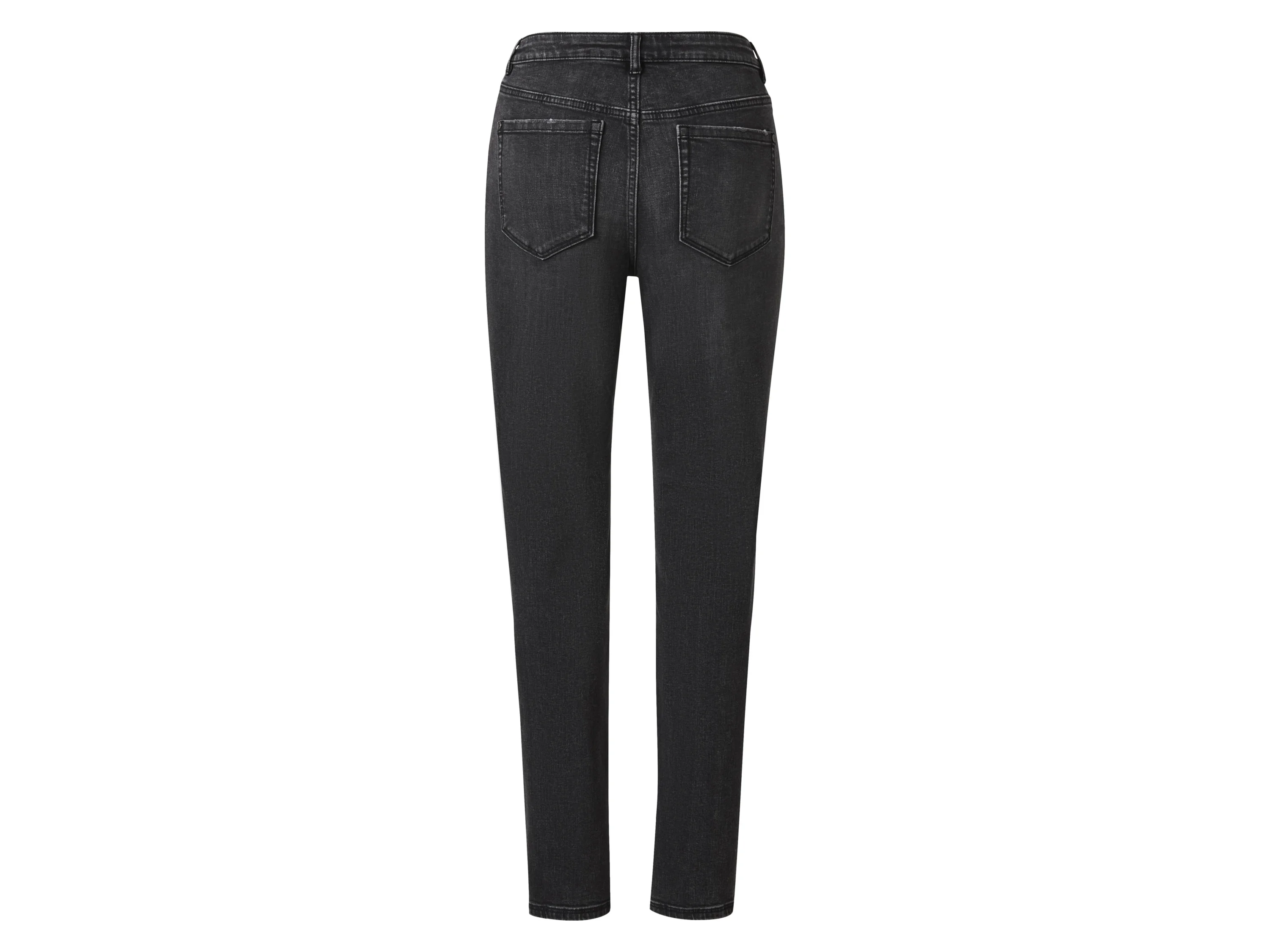 ESMARA® Damen Jeans, Straight High Waist, mit hoher Leibhöhe (Grau, 36) – Bild 3 von 3