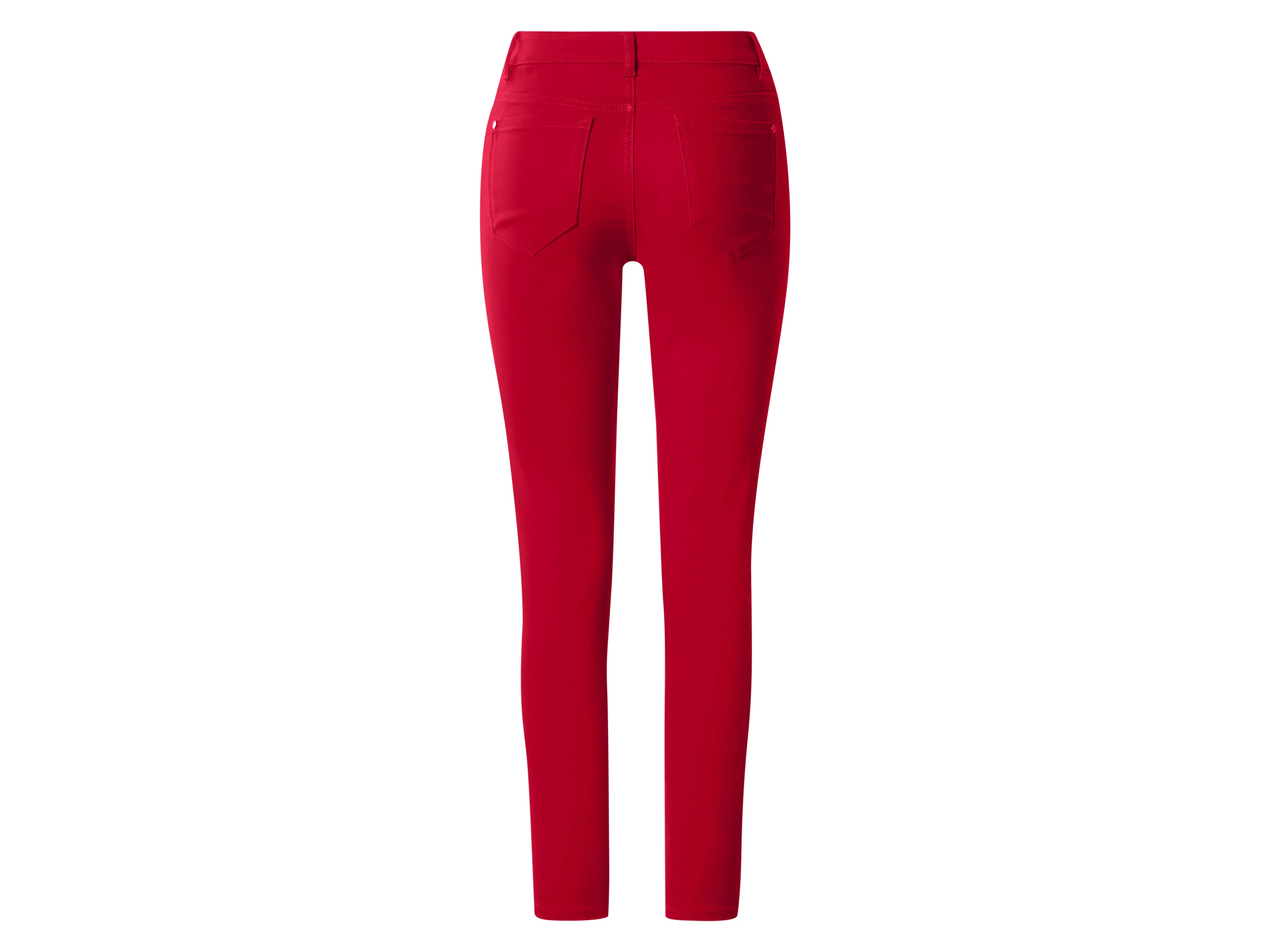ESMARA® Damen Jeans, Skinny Fit, normale Leibhöhe (Rot, 34) – Bild 2 von 2