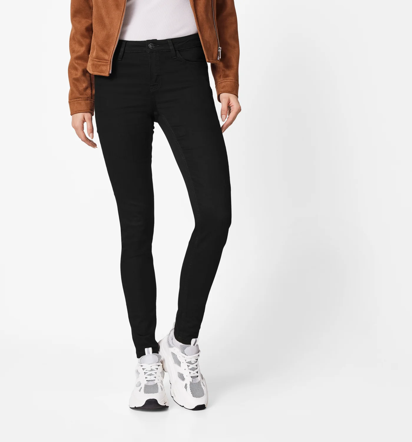 ESMARA® Damen Jeans, Super Skinny (Schwarz, 42) – Bild 2 von 4