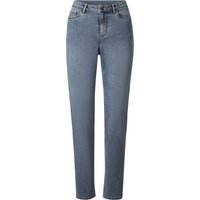 ESMARA® Damen Jeans, Straight High Waist, mit hoher Leibhöhe (Blau, 34)