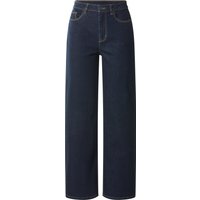 ESMARA® Damen Jeans, Wide Leg, hohe Leibhöhe (Dunkelblau, 46)