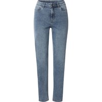 ESMARA® Damen Jeans, Straight Fit, hohe Leibhöhe (Blau, 44)