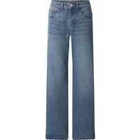 ESMARA® Damen Jeans, Wide Leg, hohe Leibhöhe (Blau, 38)