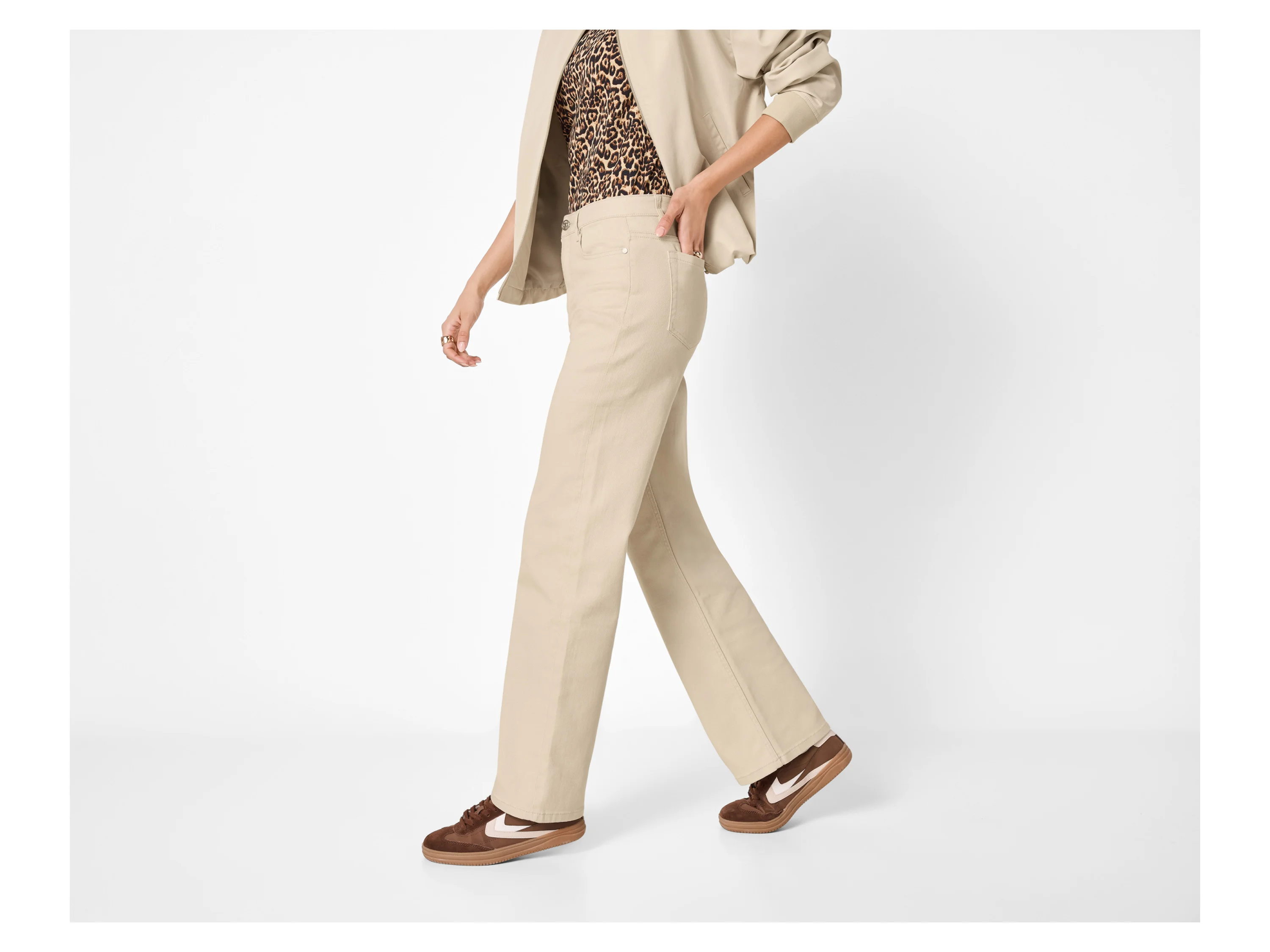 ESMARA® Damen Jeans (Beige, 36) – Bild 2 von 4