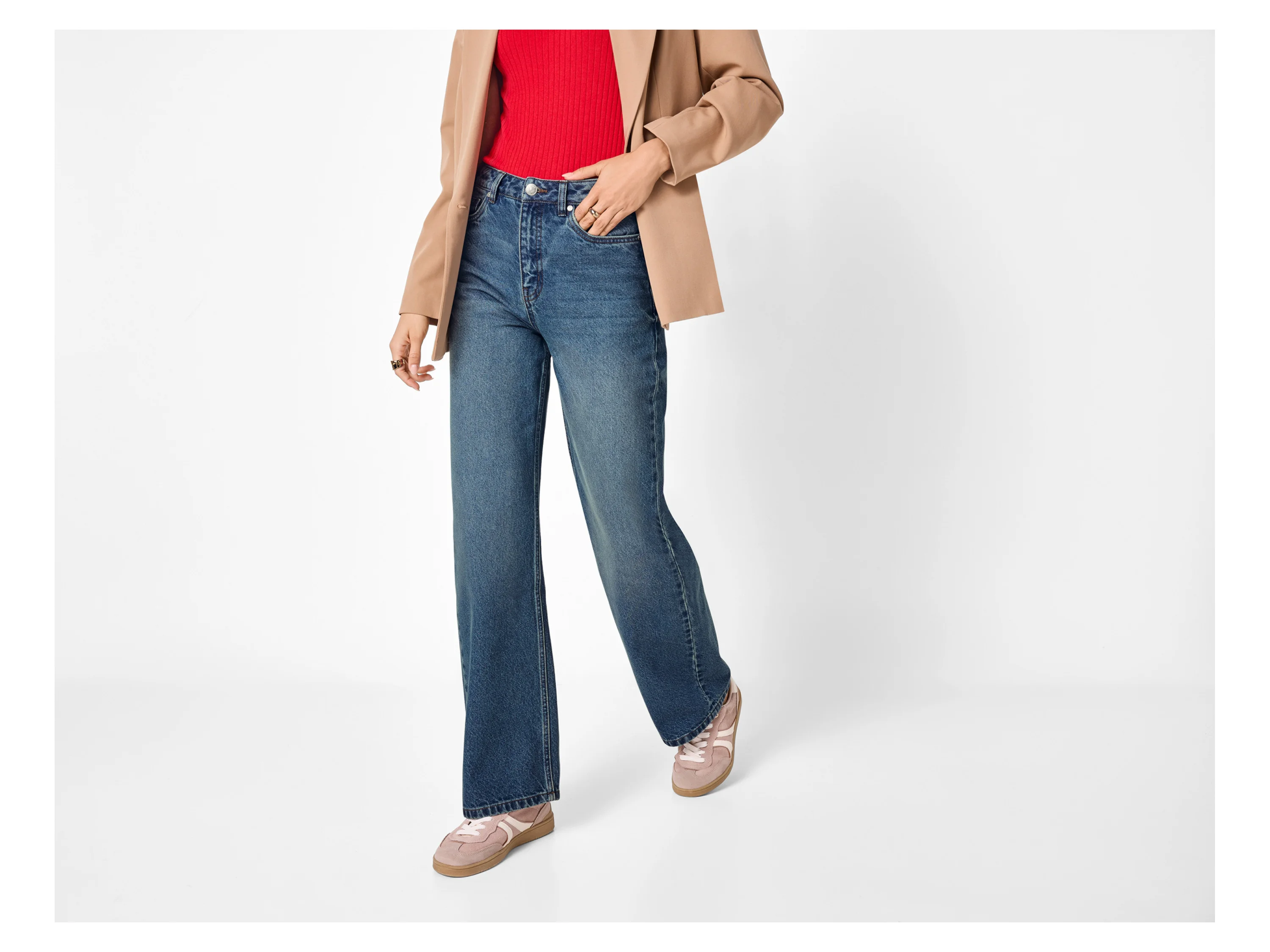 ESMARA® Damen Jeans (Blau, 38) – Bild 2 von 3