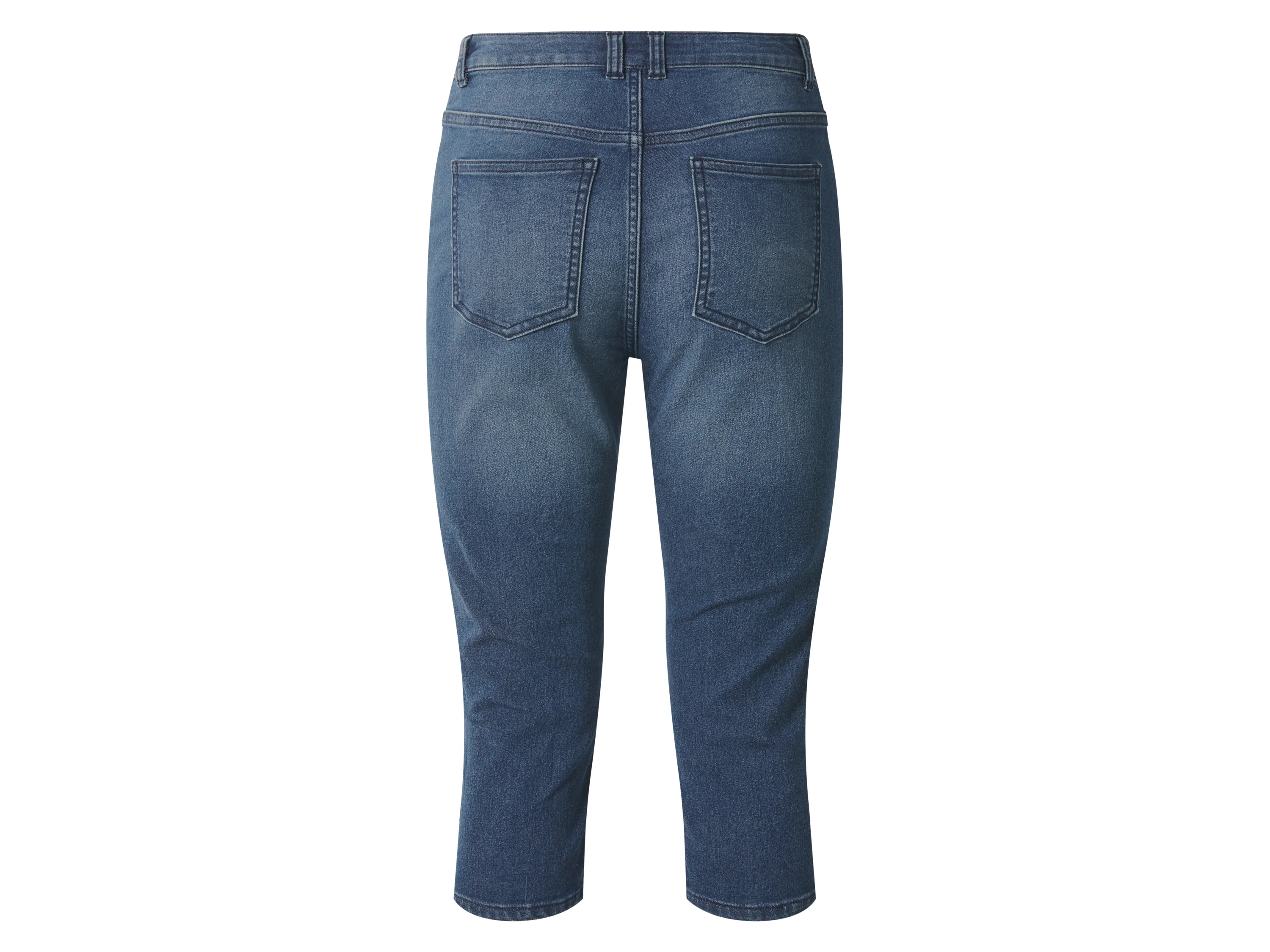 ESMARA® Damen Jeans Capri (Dunkelblau, 40) – Bild 3 von 3