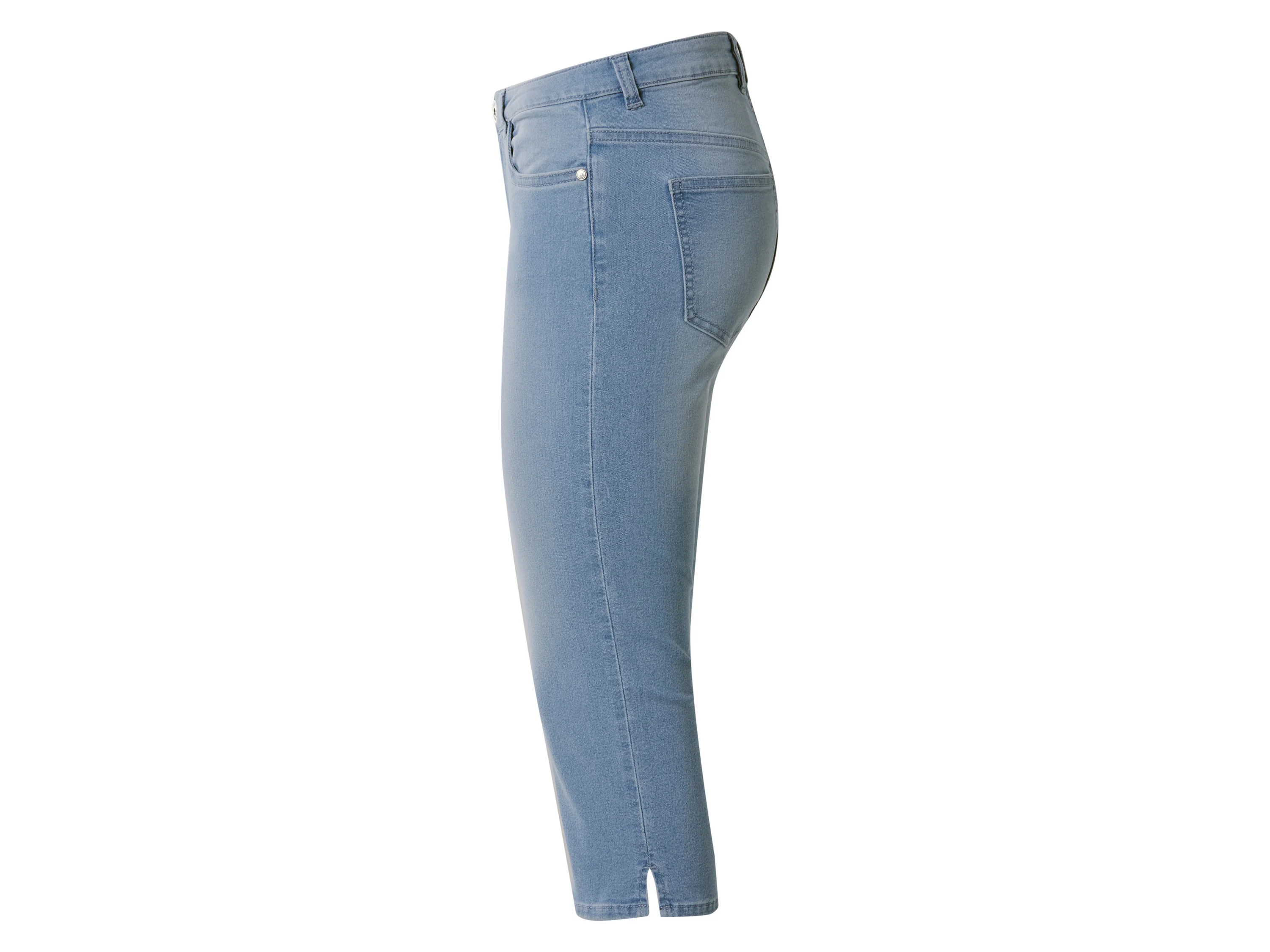 ESMARA® Damen Jeans Capri (Hellblau, 36) – Bild 2 von 3